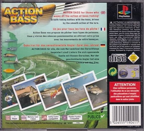 Action Bass - PS1 (B Grade) (Genbrug)